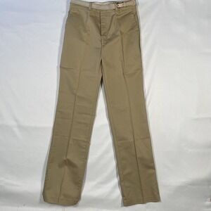 Vintage Angels Flight Pants Mens 31x33 Beige Chino Regular Straight Leg 70s NOS